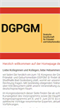 Mobile Screenshot of dgpgm.de